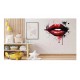 Sticker decorativ, Buze, Rosu, 60 cm, 1302STK-1
