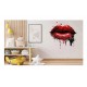 Sticker decorativ, Buze, Rosu, 60 cm, 1302STK-11