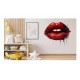 Sticker decorativ, Buze, Rosu, 60 cm, 1302STK-16