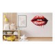 Sticker decorativ, Buze, Rosu, 64 cm, 1302STK-19