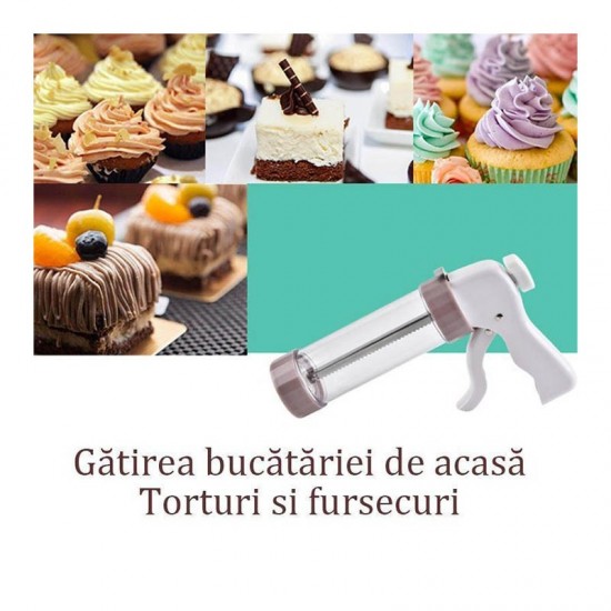 Presa pentru biscuiti, 23 piese, Gri, HML48