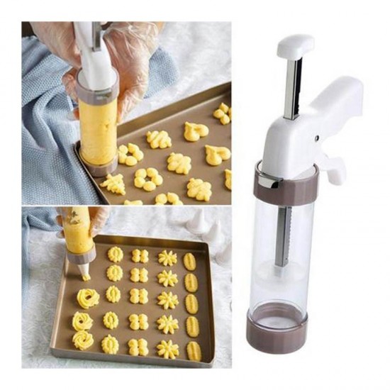 Presa pentru biscuiti, 23 piese, Gri, HML48