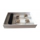 Set 4 Cuburi pentru racirea bauturilor, Argintiu, 2.5 cm, HML54