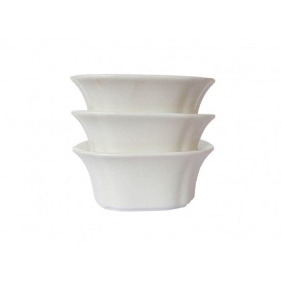 Set 3 Boluri de servire, Alb, 10 cm, 216G Set 3 Boluri de servire, Alb, 10 cm, 216G