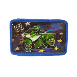 Penar pentru copii Motocicleta, Albastru, 20 cm, LTOY49