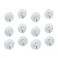 Set 12  cuiere pentru baie sau bucatarie, Transparent, HML3