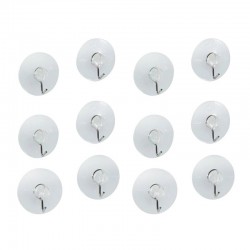 Set 12  cuiere pentru baie sau bucatarie, Transparent, HML3