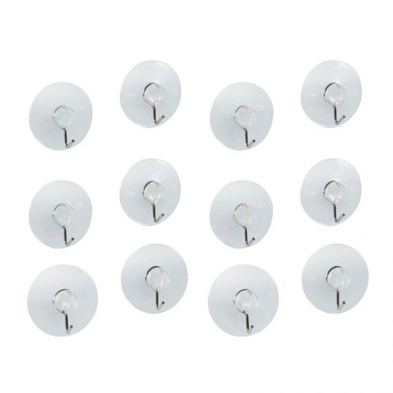 Set 12  cuiere pentru baie sau bucatarie, Transparent, HML3