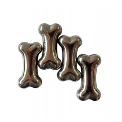 Set 4 Cuburi Oase pentru racirea bauturilor, Argintiu, 5 cm, HML59
