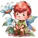 Sticker decorativ, Baiat, Multicolor, 61 cm, 1297STK-1
