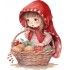 Sticker decorativ, Scufita Rosie, Rosu, 76 cm, 1298STK-2