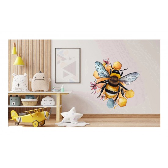 Sticker decorativ, Albina, Galben, 61 cm, 1257STK-2