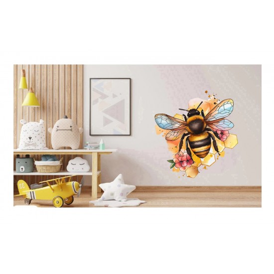 Sticker decorativ, Albina, Galben, 62 cm, 1257STK-3 Sticker decorativ, Albina, Galben, 62 cm, 1257STK-3
