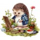 Sticker decorativ, Arici, Multicolor, 67 cm, 1276STK-1