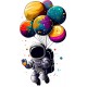 Sticker decorativ, Astronaut, Multicolor, 90 cm, 1266STK-5 Sticker decorativ, Astronaut, Multicolor, 90 cm, 1266STK-5