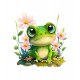 Sticker decorativ, Broasca, Verde, 60 cm, 1204STK