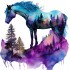 Sticker decorativ, Cal, Multicolor, 60 cm, 1259STK-4