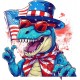 Sticker decorativ, Dinozaur, Albastru, 63 cm, 1348STK Sticker decorativ, Dinozaur, Albastru, 63 cm, 1348STK