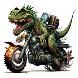 Sticker decorativ,  Dinozaur, Verde, 62 cm, 1205STK-2
