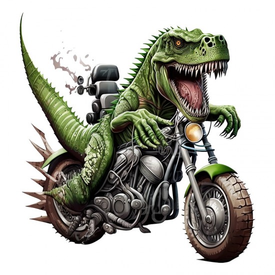 Sticker decorativ,  Dinozaur, Verde, 63 cm, 1205STK-4