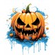 Sticker decorativ, Dovleac Halloween, Portocaliu, 72 cm, 1322STK Sticker decorativ, Dovleac Halloween, Portocaliu, 72 cm, 1322STK