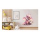Sticker decorativ, Dragon, Roz, 60 cm, 1262STK-5