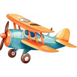 Sticker decorativ, Elicopter, Albastru, 90 cm, 1286STK-4