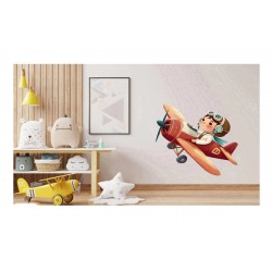 Sticker decorativ, Elicopter, Maro, 76 cm, 1286STK-5 Sticker decorativ, Elicopter, Maro, 76 cm, 1286STK-5
