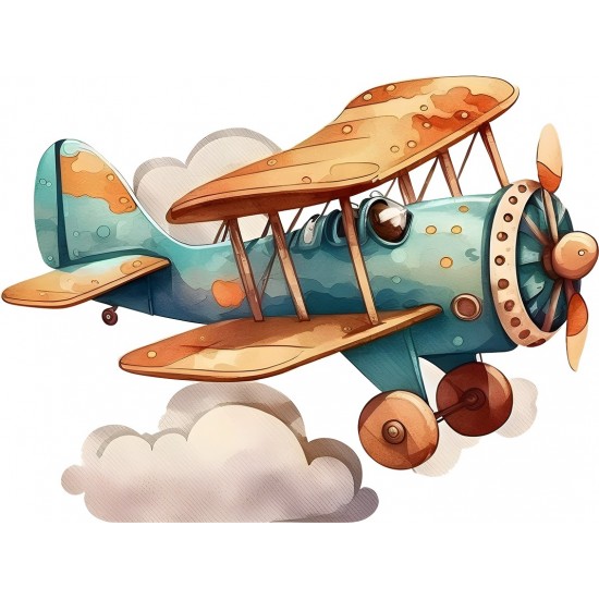 Sticker decorativ, Elicopter, Maro, 80 cm, 1286STK-2 Sticker decorativ, Elicopter, Maro, 80 cm, 1286STK-2
