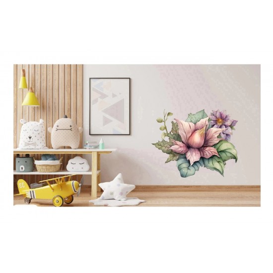 Sticker decorativ, Floare, Dragon, Roz, 60 cm, 1207STK-4 Sticker decorativ, Floare, Dragon, Roz, 60 cm, 1207STK-4