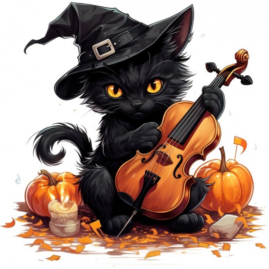 Sticker decorativ, Halloween, Negru, 61 cm, 1337STK-15 Sticker decorativ, Halloween, Negru, 61 cm, 1337STK-15