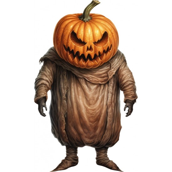 Sticker decorativ, Horror, Portocaliu, 90 cm, 1321STK-7