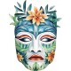 Sticker decorativ, Masca, Multicolor, 78 cm, 1288STK-8 Sticker decorativ, Masca, Multicolor, 78 cm, 1288STK-8