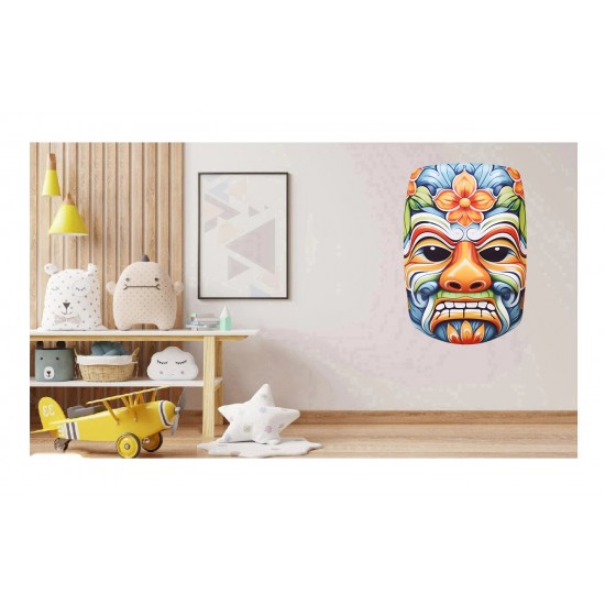 Sticker decorativ, Masca, Multicolor, 90 cm, 1288STK-9 Sticker decorativ, Masca, Multicolor, 90 cm, 1288STK-9