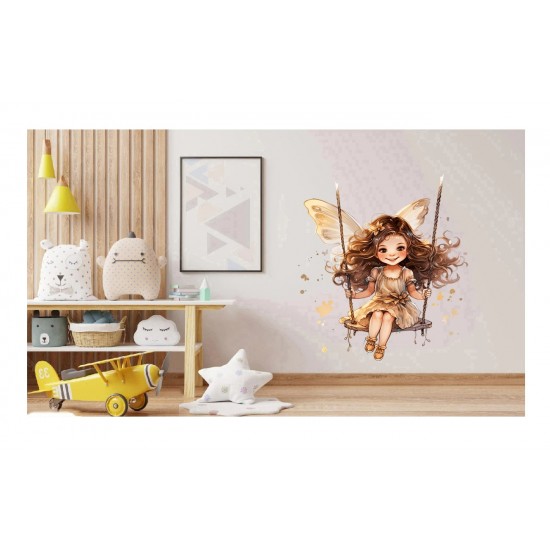 Sticker decorativ, Mica Printesa, Maro, 71 cm, 1268STK-5