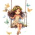 Sticker decorativ, Mica Printesa, Multicolor, 69 cm, 1268STK-2