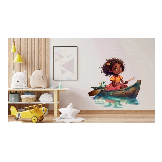 Sticker decorativ, Mica Printesa, Albastru, 62 cm, 1282STK-1