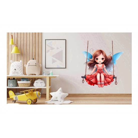 Sticker decorativ, Mica Printesa, Rosu, 73 cm, 1292STK Sticker decorativ, Mica Printesa, Rosu, 73 cm, 1292STK