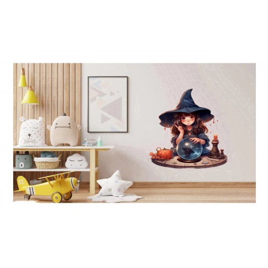 Sticker decorativ, Mica Vrajitoare, Multicolor, 67 cm, 1263STK-2