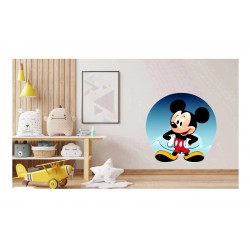 Sticker decorativ, Mickey Mouse, Negru, 62 cm, 1224STK