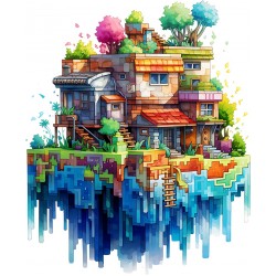 Sticker decorativ, Minecraft, Multicolor, 1376STK-4