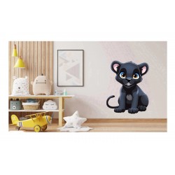 Sticker decorativ, Pantera, Negru, 75 cm, 1293STK Sticker decorativ, Pantera, Negru, 75 cm, 1293STK