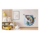 Sticker decorativ, Peste, Albastru, 60 cm, 1273STK-2 Sticker decorativ, Peste, Albastru, 60 cm, 1273STK-2