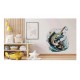 Sticker decorativ, Peste, Albastru, 65 cm, 1273STK-4 Sticker decorativ, Peste, Albastru, 65 cm, 1273STK-4