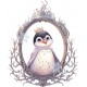 Sticker decorativ, Pinguin Rege, Alb, 74 cm, 1277STK-1 Sticker decorativ, Pinguin Rege, Alb, 74 cm, 1277STK-1