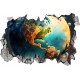 Sticker decorativ, Planeta, Albastru, 90 cm, 1315STK-2