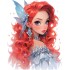 Sticker decorativ, Printesa, 76 cm, 1373STK-1