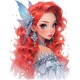 Sticker decorativ, Printesa, 76 cm, 1373STK-1 Sticker decorativ, Printesa, 76 cm, 1373STK-1
