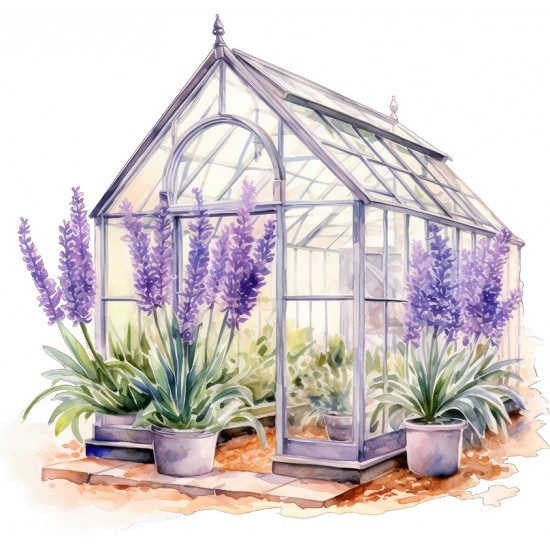 Sticker decorativ, Sera de Lavanda, Mov, 63 cm, 1361STK Sticker decorativ, Sera de Lavanda, Mov, 63 cm, 1361STK