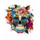 Sticker decorativ, Sugar Skull, Multicolor, 64 cm, 1201STK-3